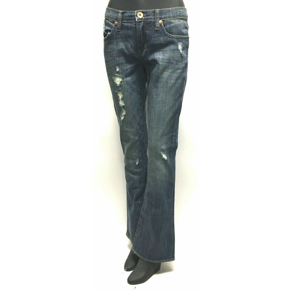 New Rock & Republic Kasandra Distressed Bootcut Jeans Size 6